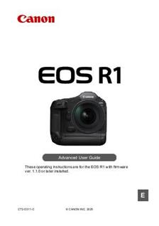 Canon EOS R1 manual. Camera Instructions.